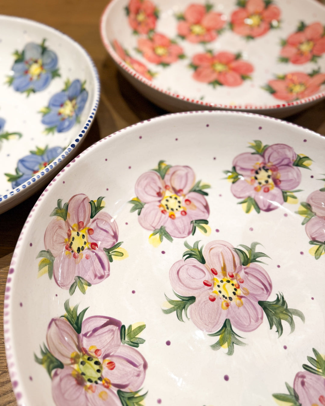 Grande Assiette Ronde Fauchon / Solafrance – Porcelaine – Diam. 31cm – Vintage Rare
