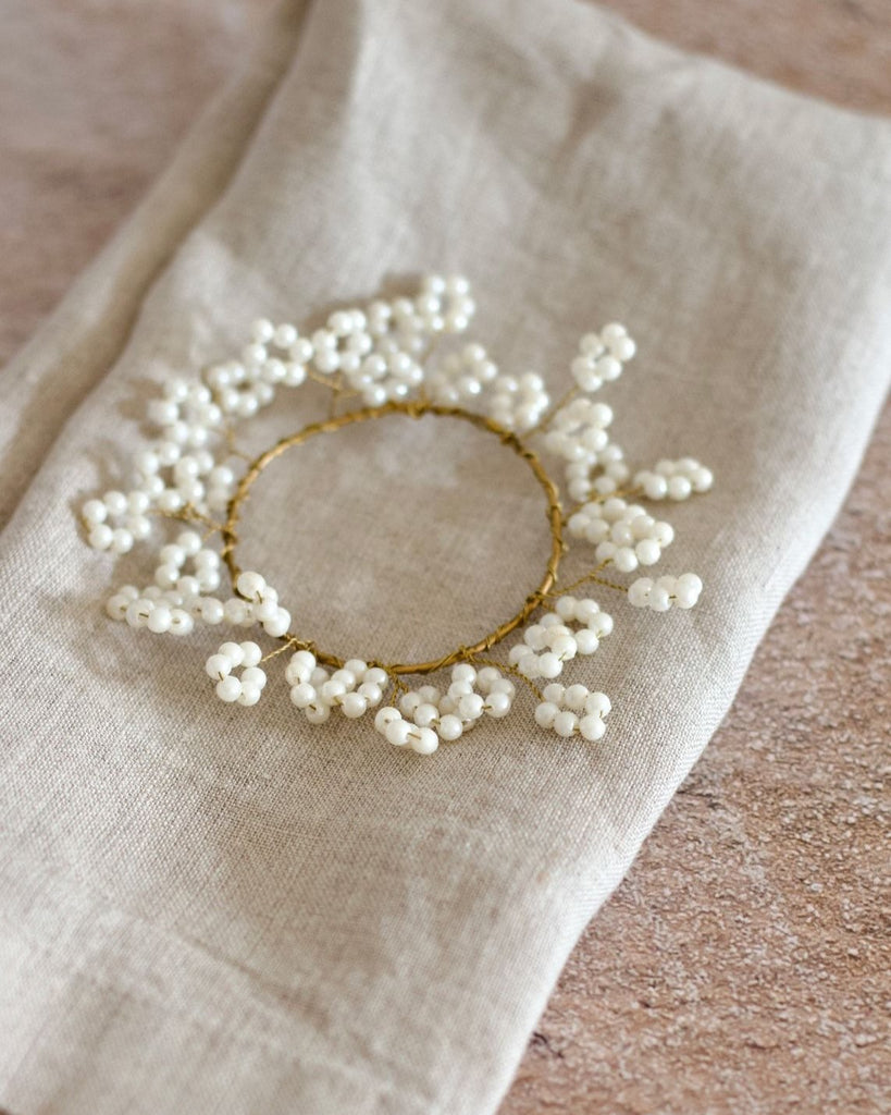 Rond de serviette fleurs